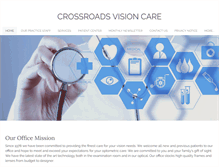 Tablet Screenshot of crossroadsvisioncare.com